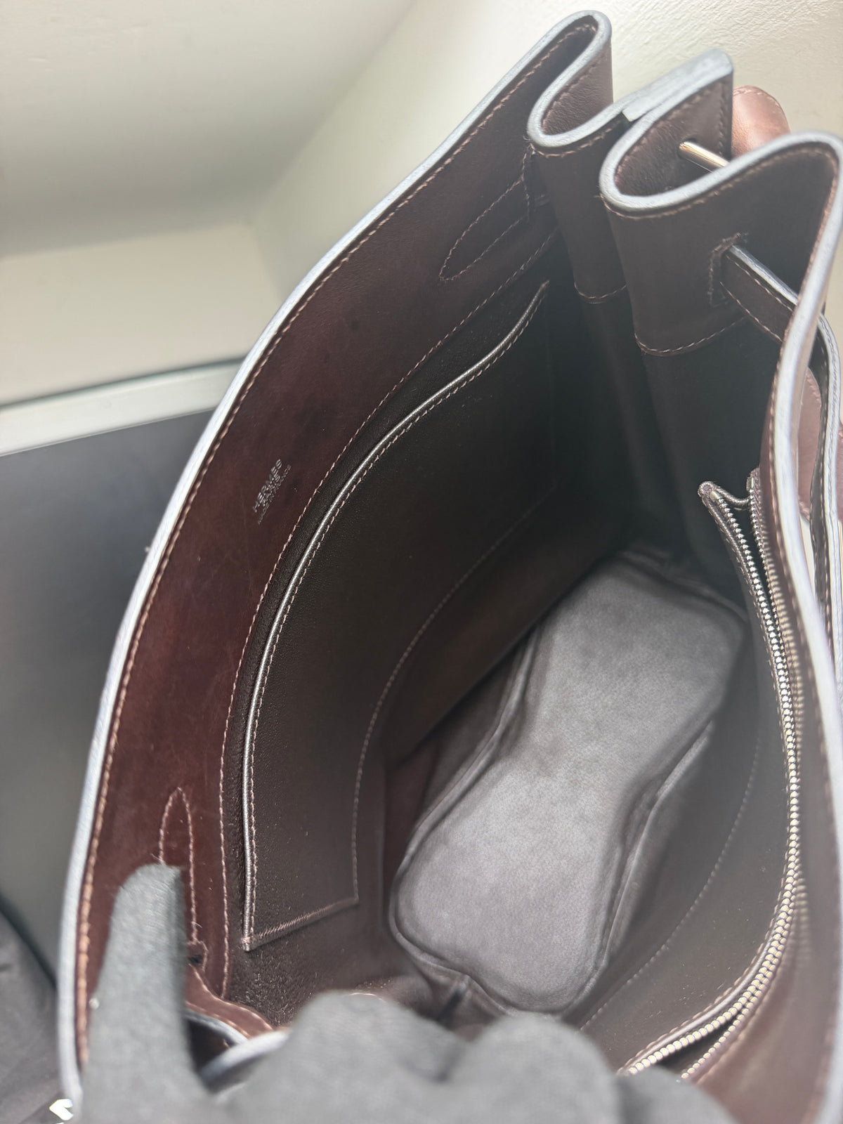 Hermès So Kelly 26 In Ebene Evercalf (2008)
