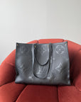 Louis Vuitton OnTheGo GM In Black Monogram Empreinte Leather