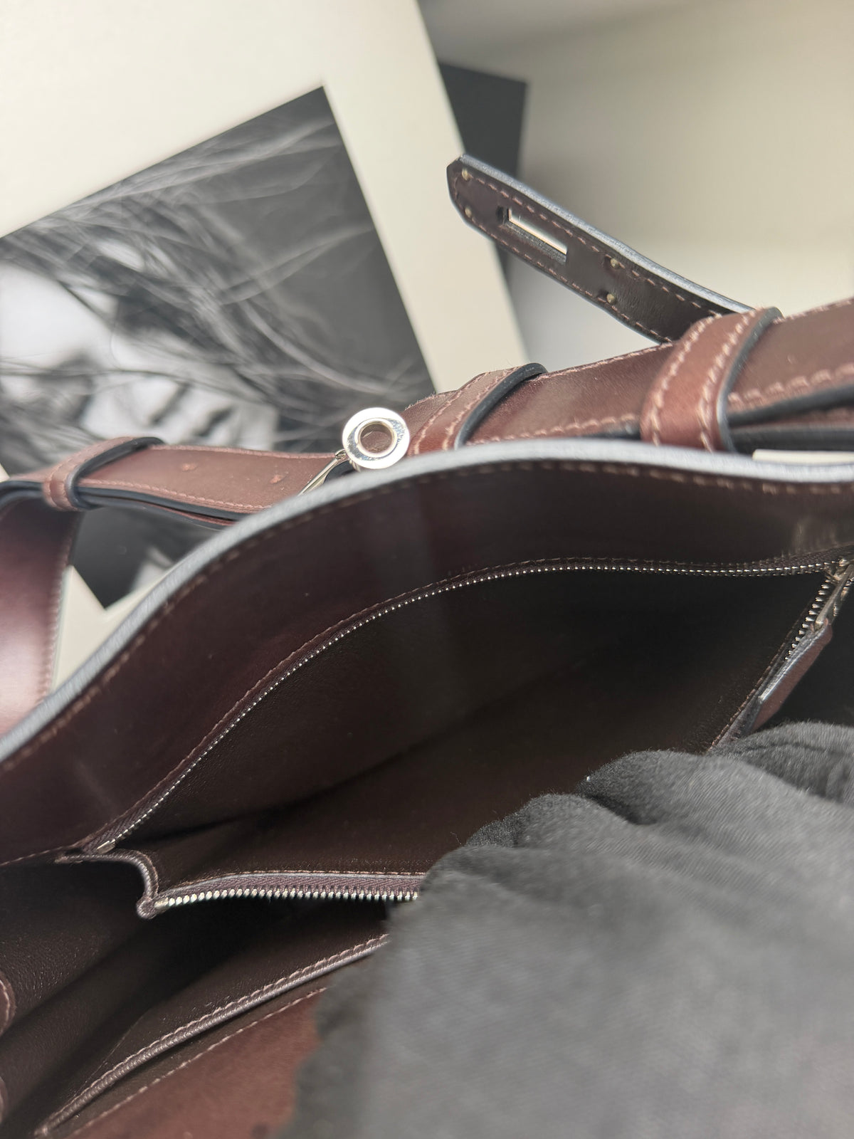 Hermès So Kelly 26 In Ebene Evercalf (2008)