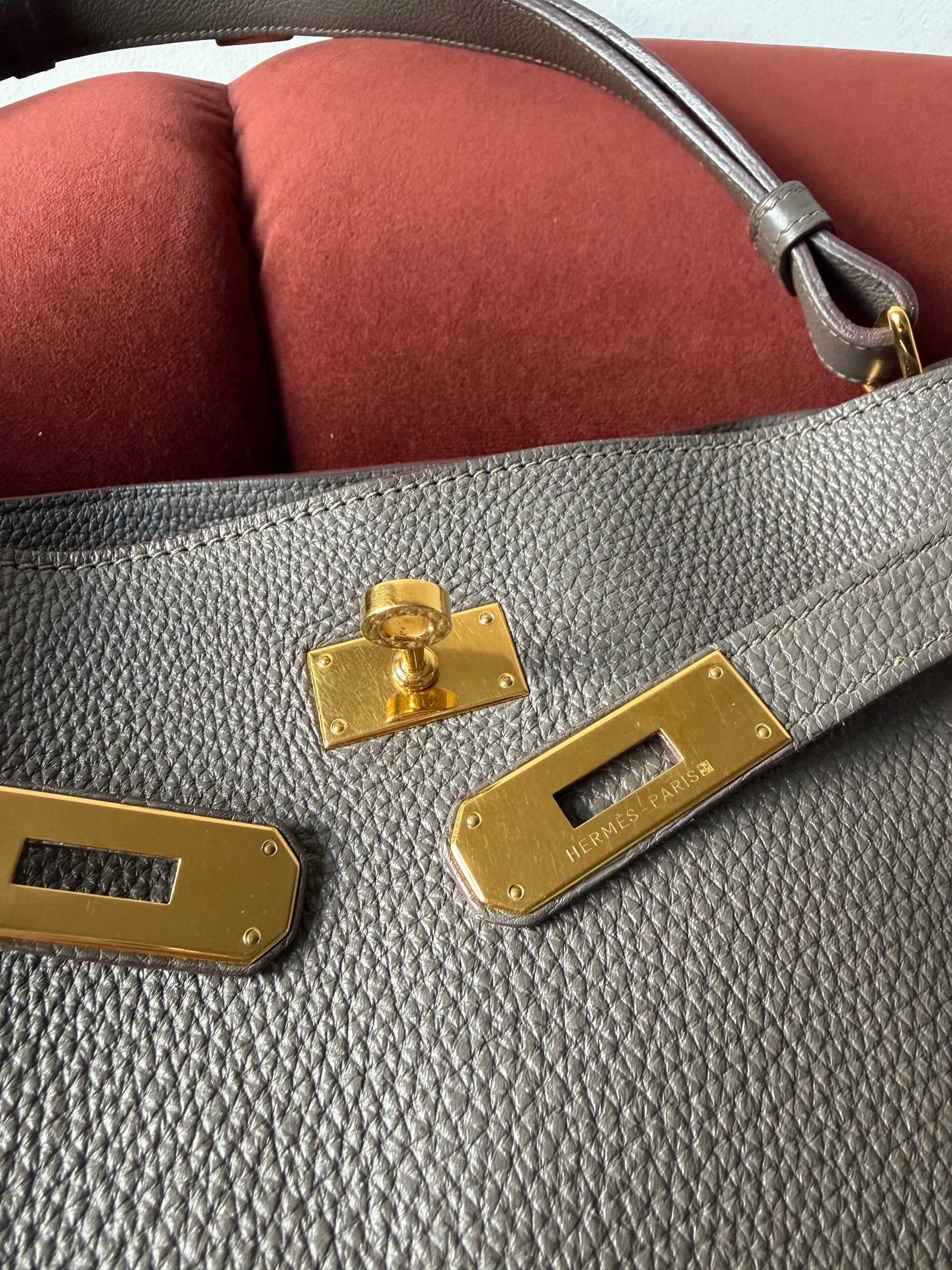 Hermès So Kelly 26 In Etain Togo (2011)