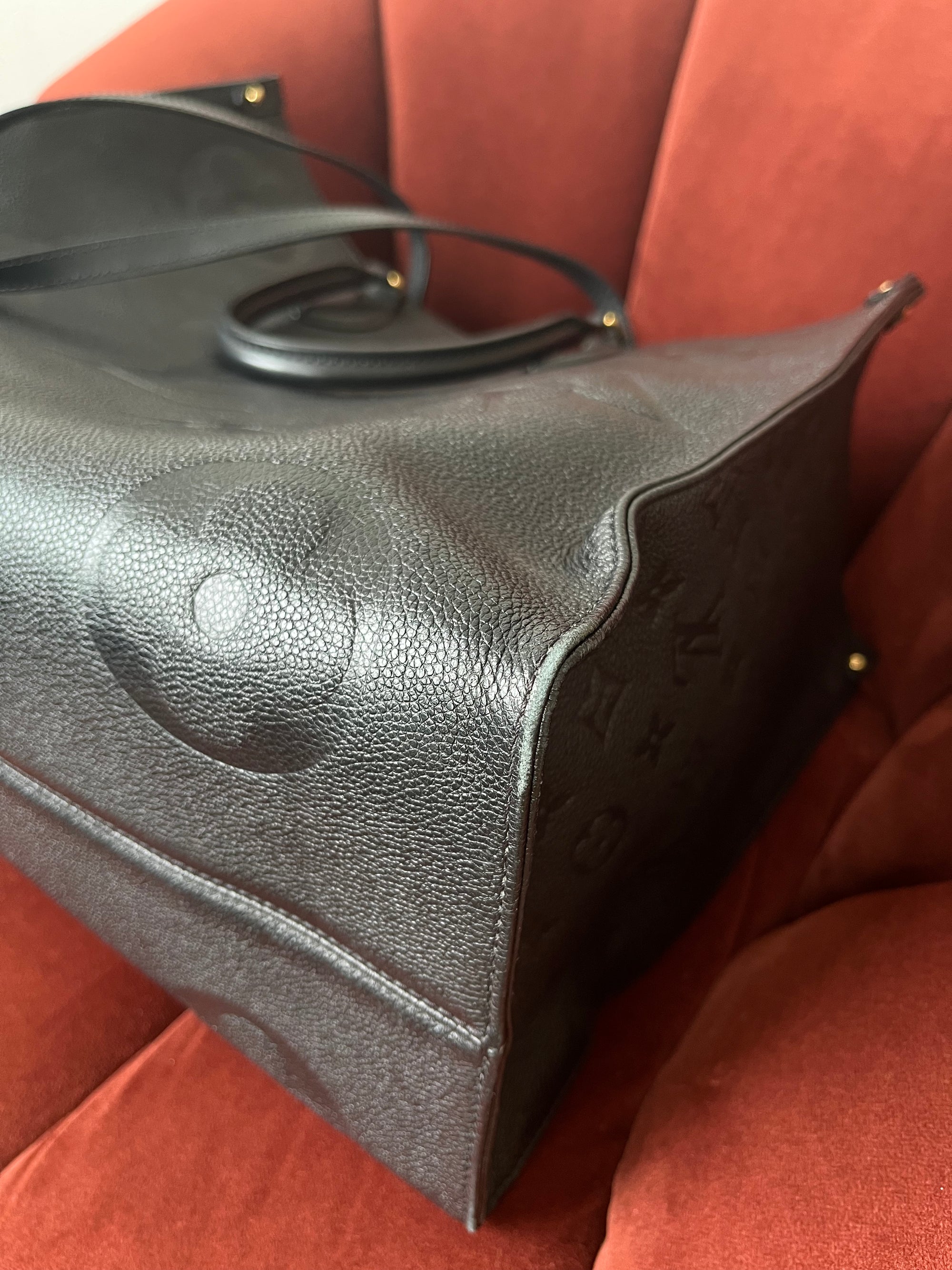 Louis Vuitton OnTheGo GM In Black Monogram Empreinte Leather