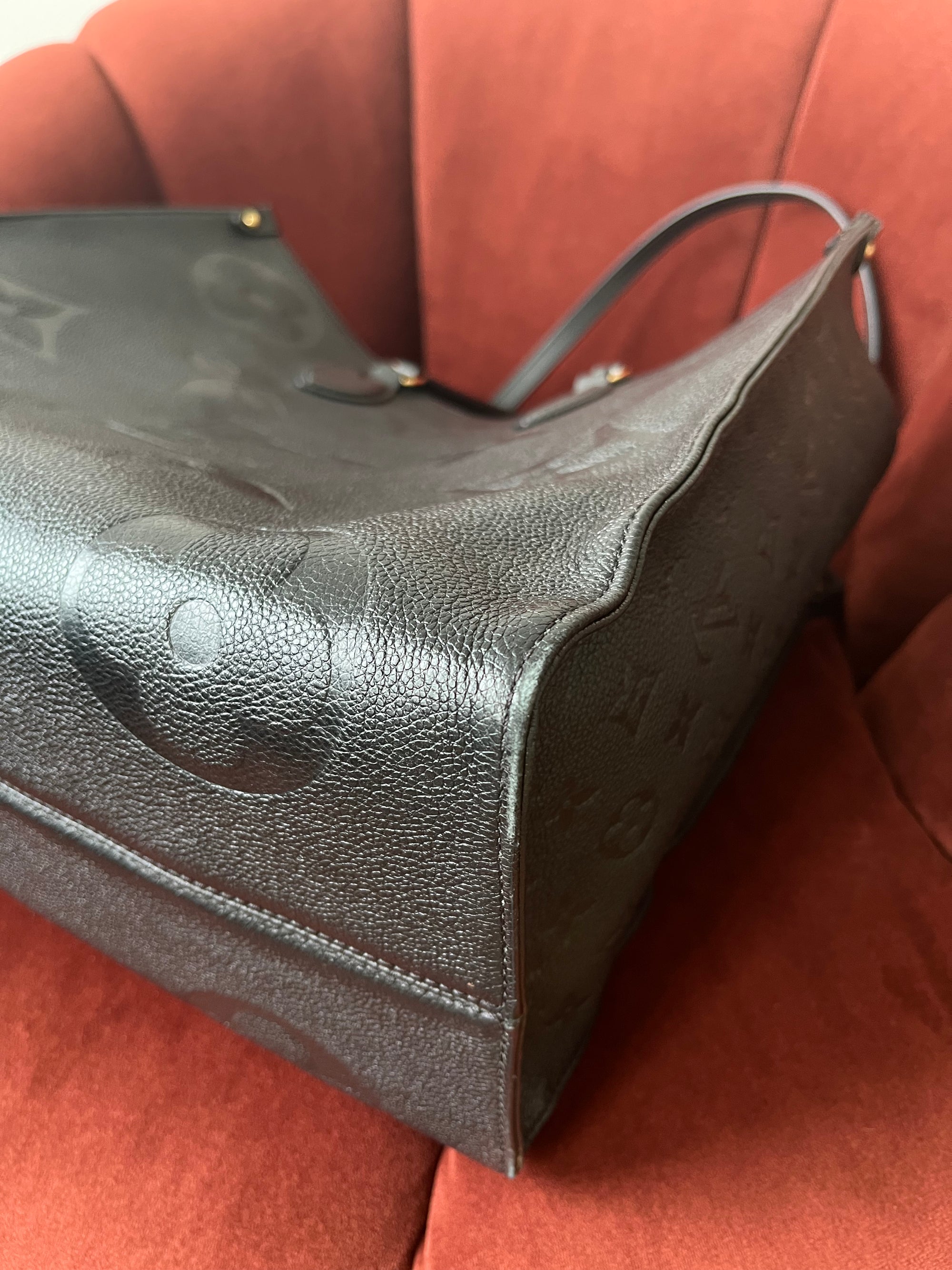 Louis Vuitton OnTheGo GM In Black Monogram Empreinte Leather