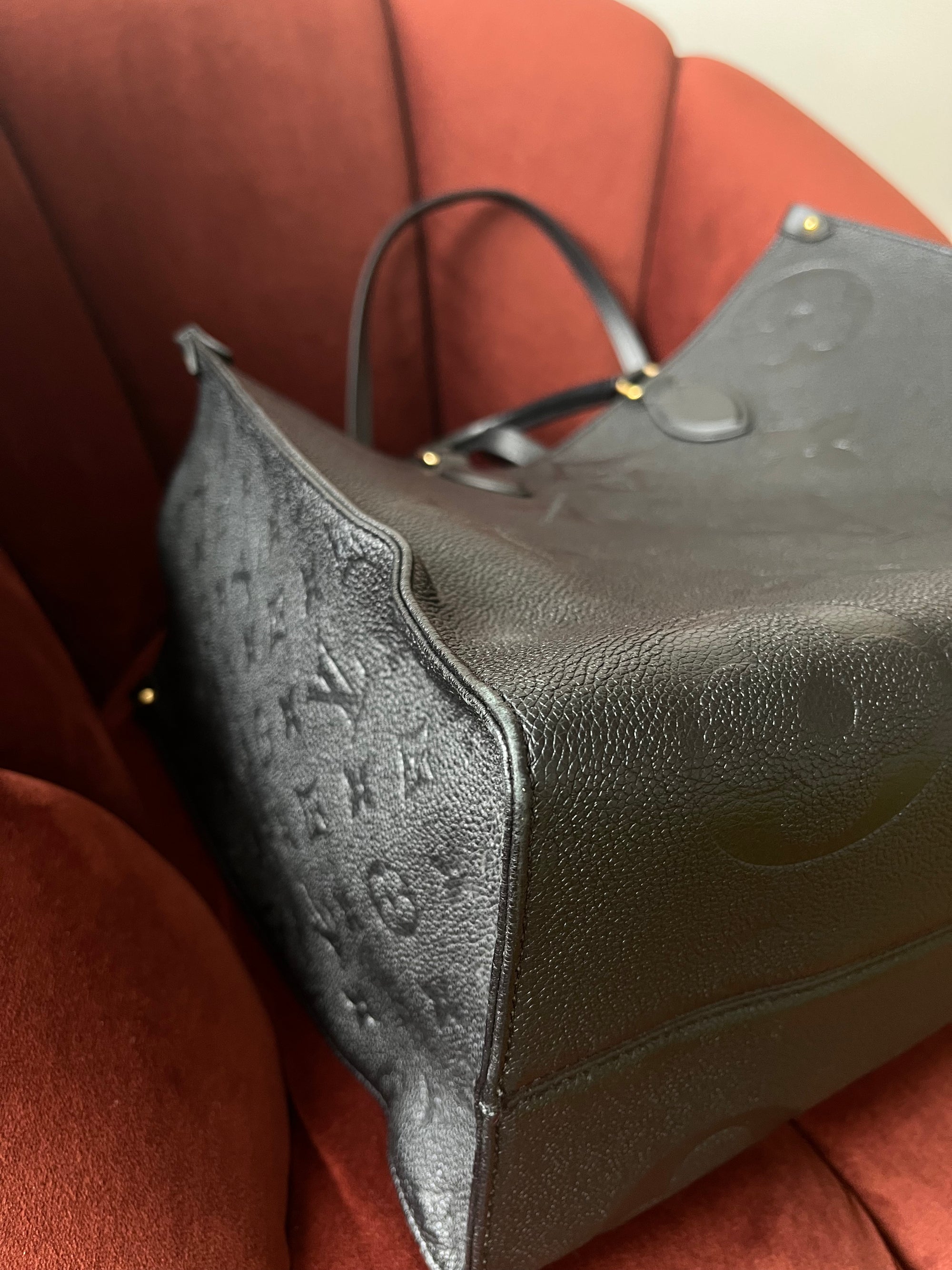 Louis Vuitton OnTheGo GM In Black Monogram Empreinte Leather