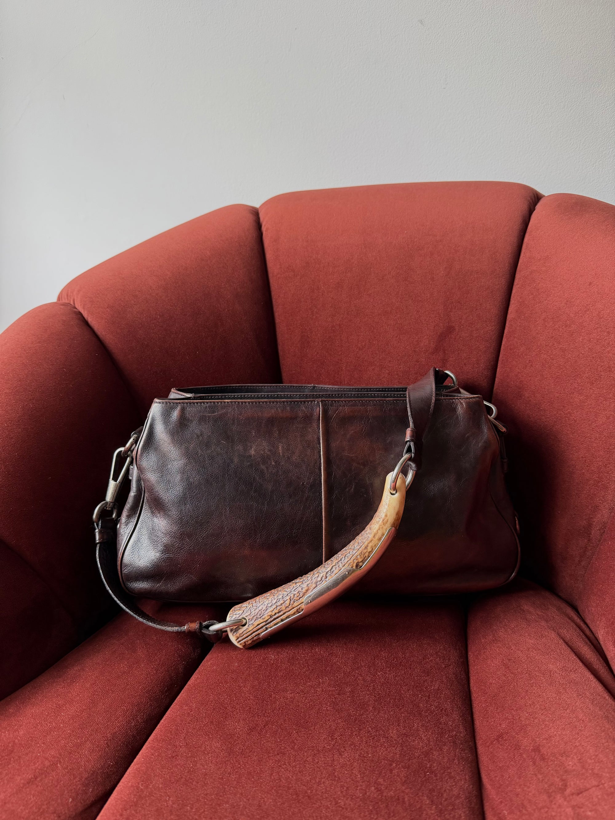 YSL Vintage Mombasa Horn Shoulder Bag (2002)