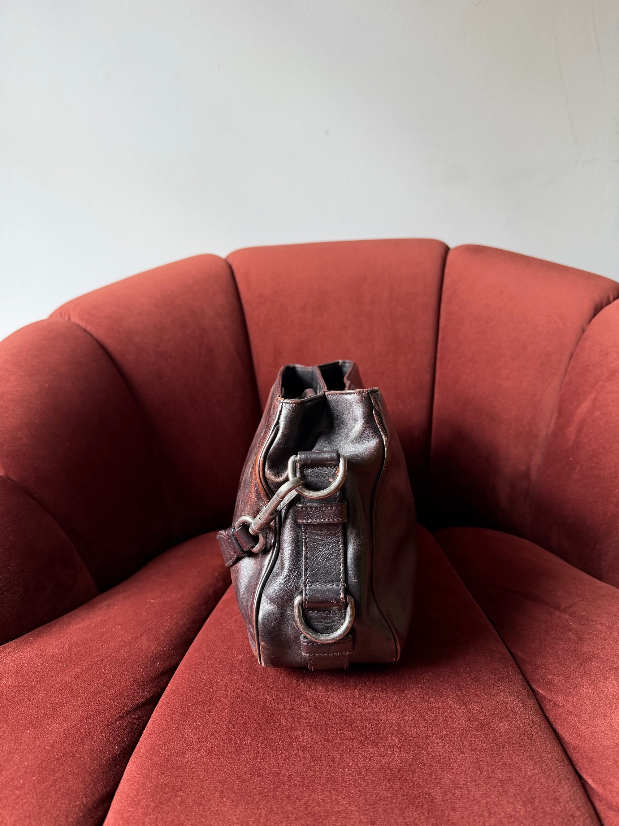 YSL Vintage Mombasa Horn Shoulder Bag (2002)