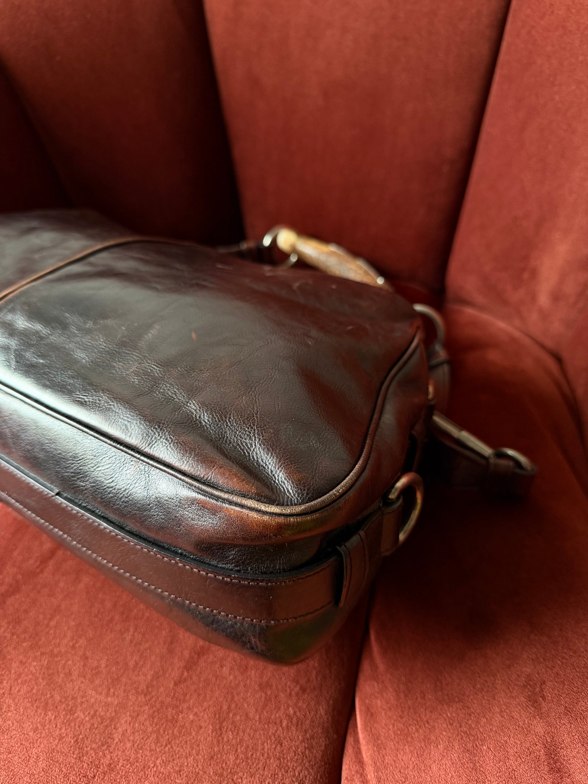 YSL Vintage Mombasa Horn Shoulder Bag (2002)