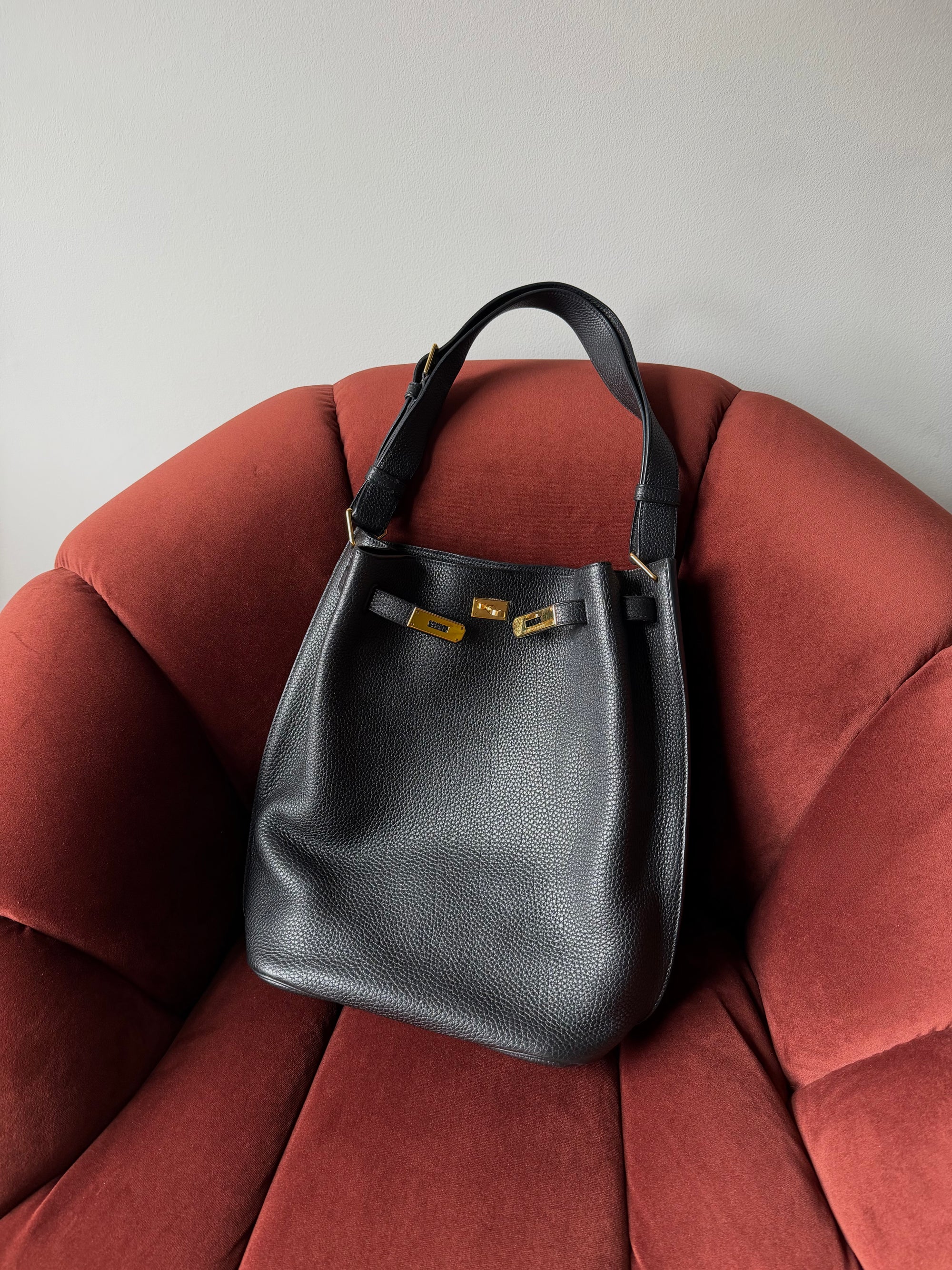 Hermès So Kelly 26 In Black Togo (2009)