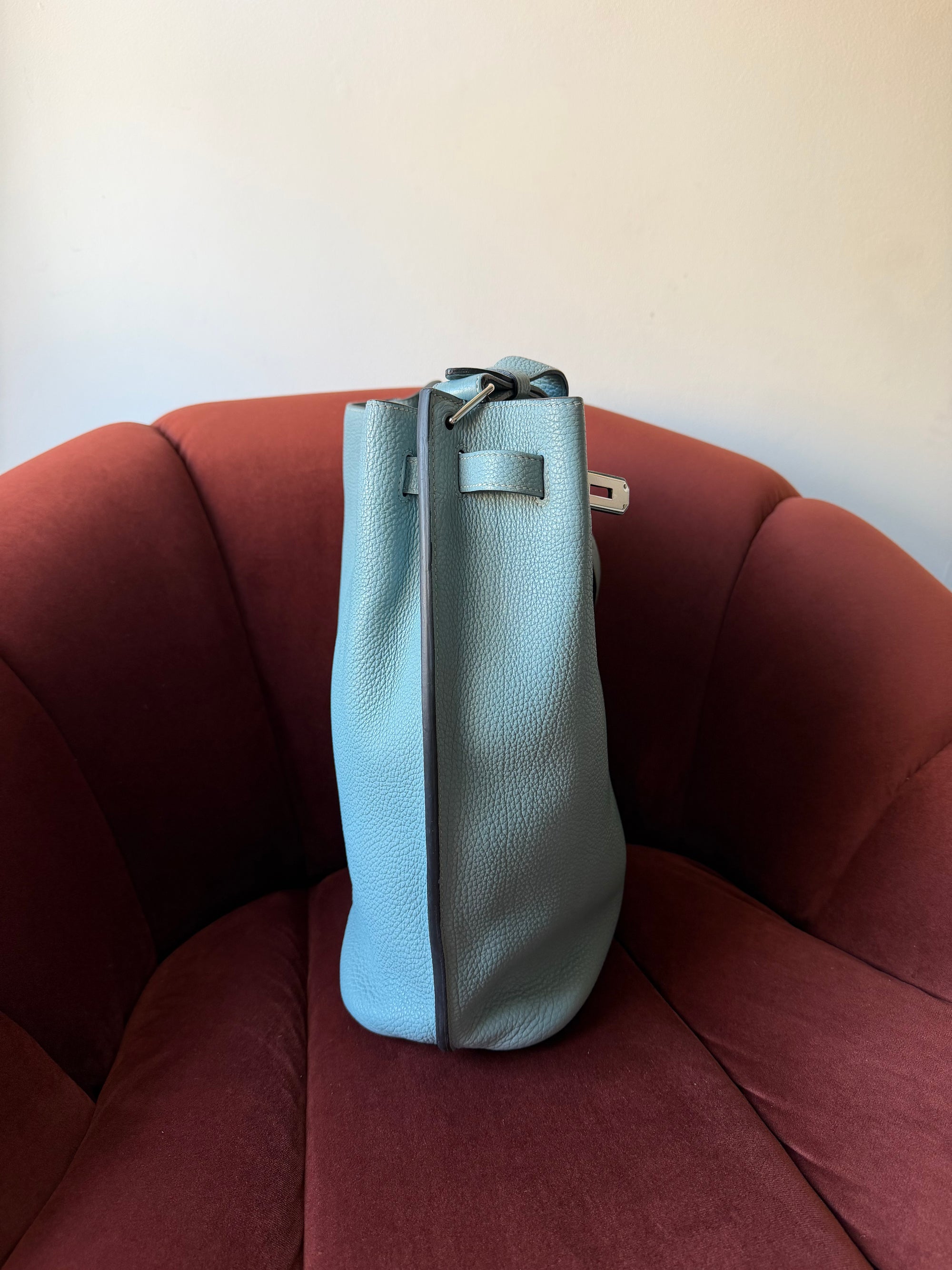 Hermès So Kelly 26 In Bleu Lin Togo (2009)