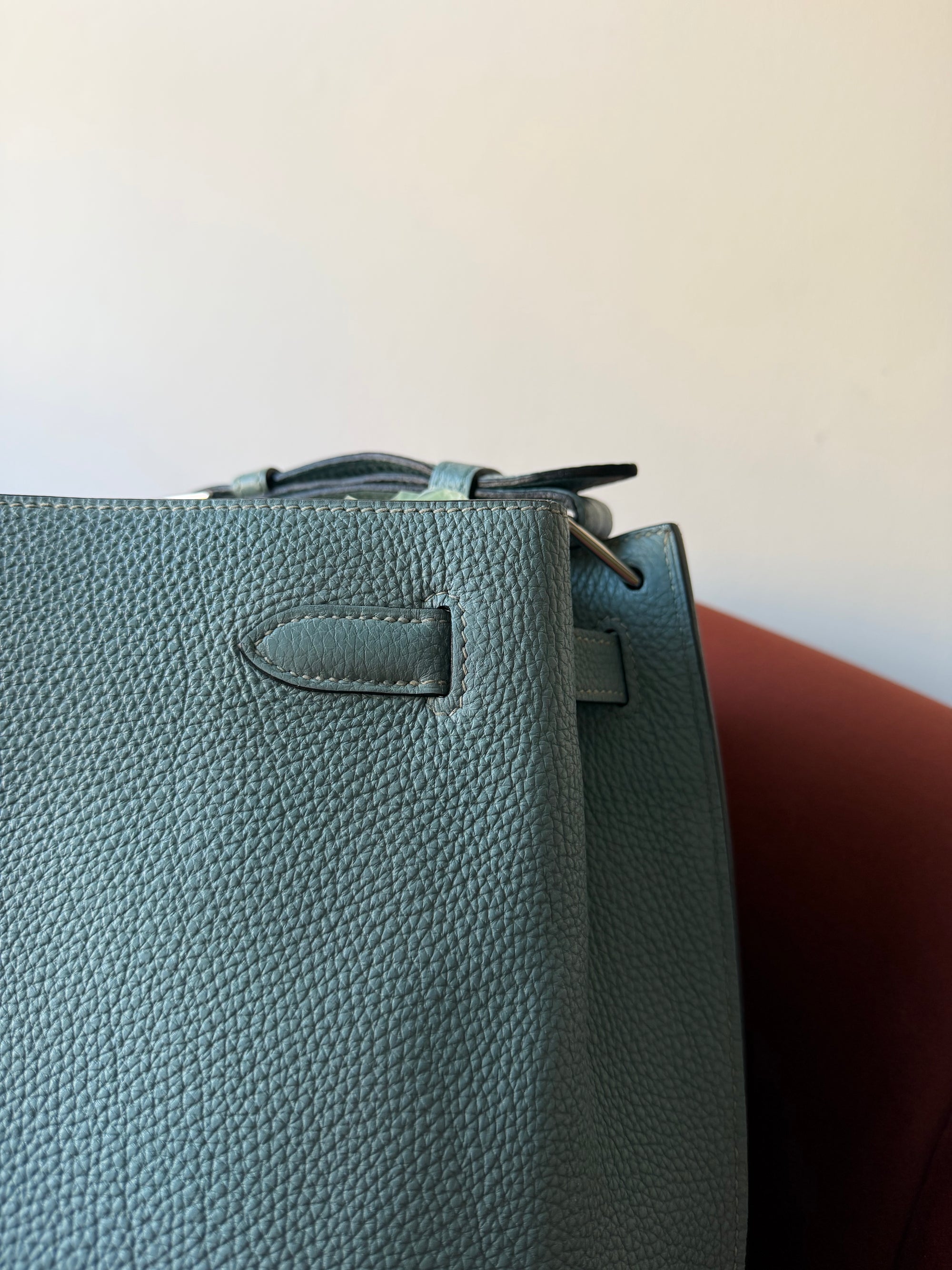 Hermès So Kelly 26 In Bleu Lin Togo (2009)