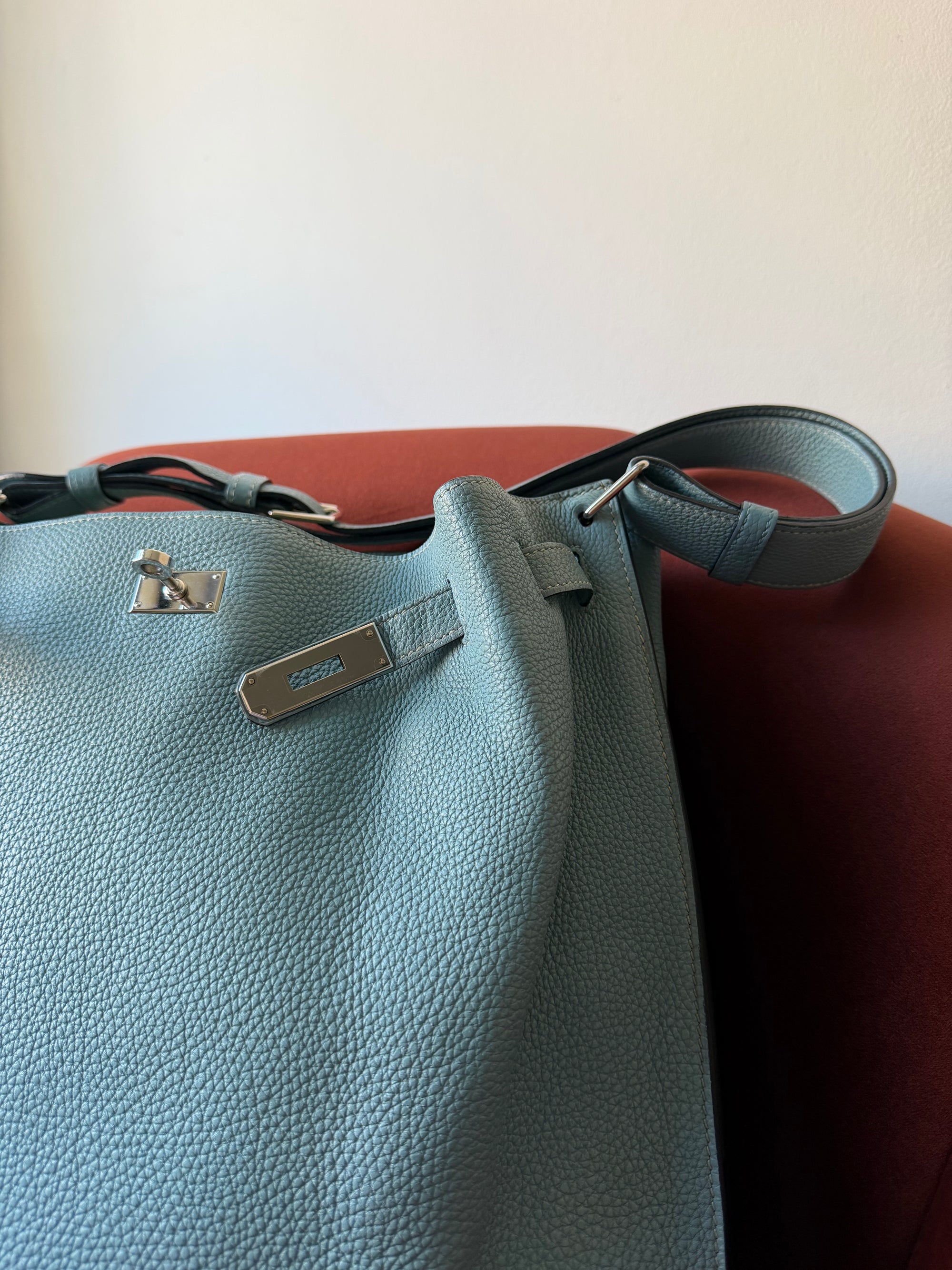 Hermès So Kelly 26 In Bleu Lin Togo (2009)