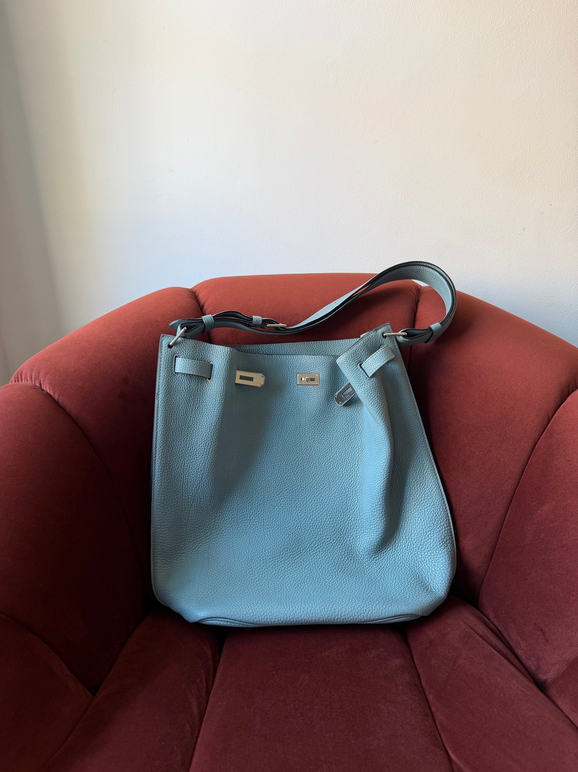 Hermès So Kelly 26 In Bleu Lin Togo (2009)
