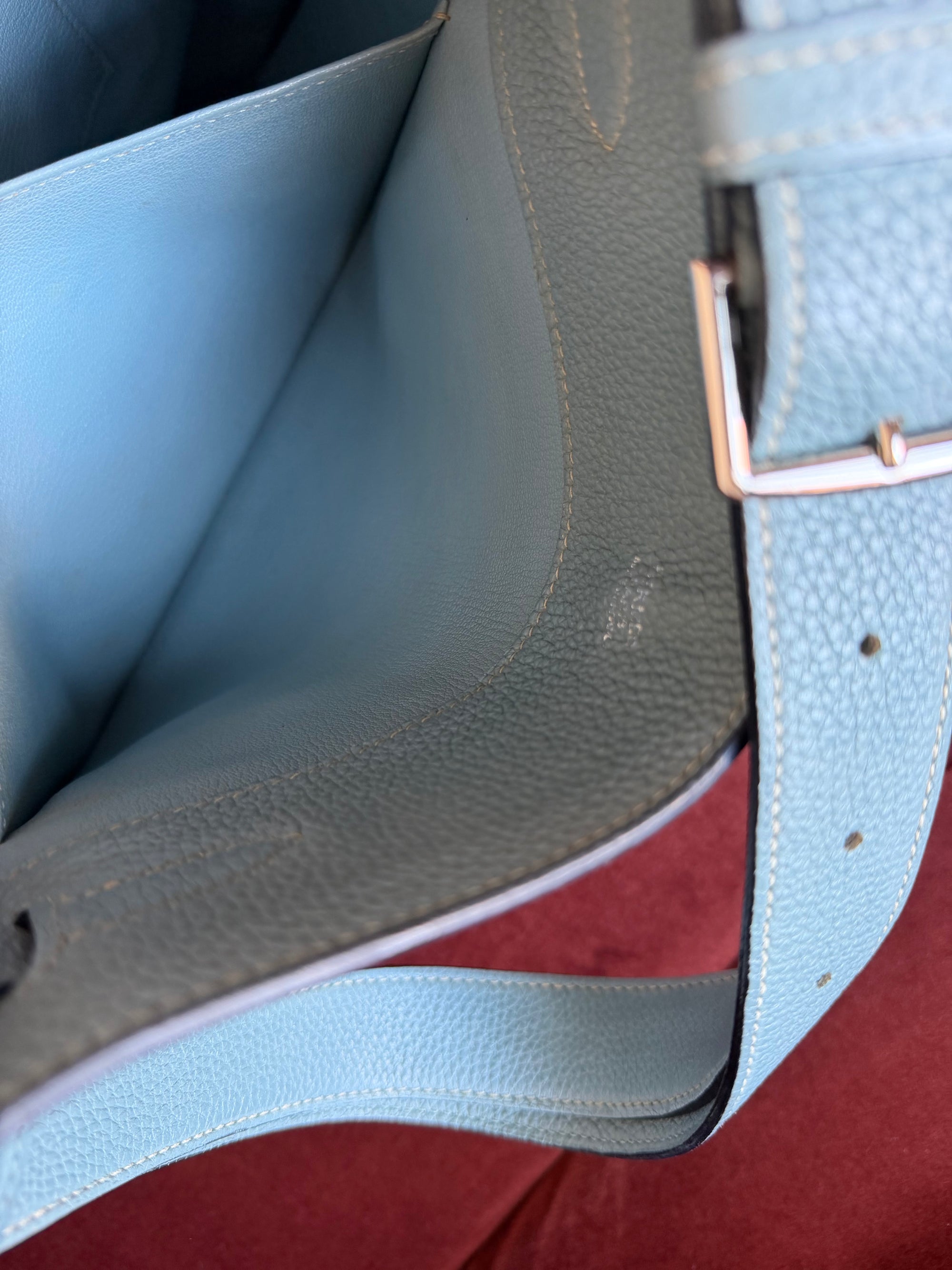 Hermès So Kelly 26 In Bleu Lin Togo (2009)