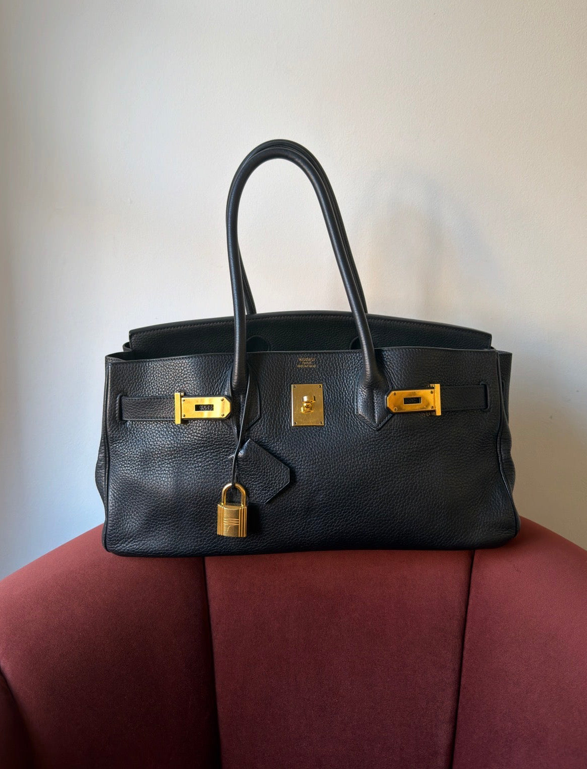 Hermès JPG Shoulder Birkin 42 In Black Togo (2009)