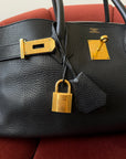 Hermès JPG Shoulder Birkin 42 In Black Togo (2009)