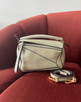 Loewe Mini Puzzle In Sage Green Python