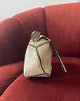Loewe Mini Puzzle In Sage Green Python