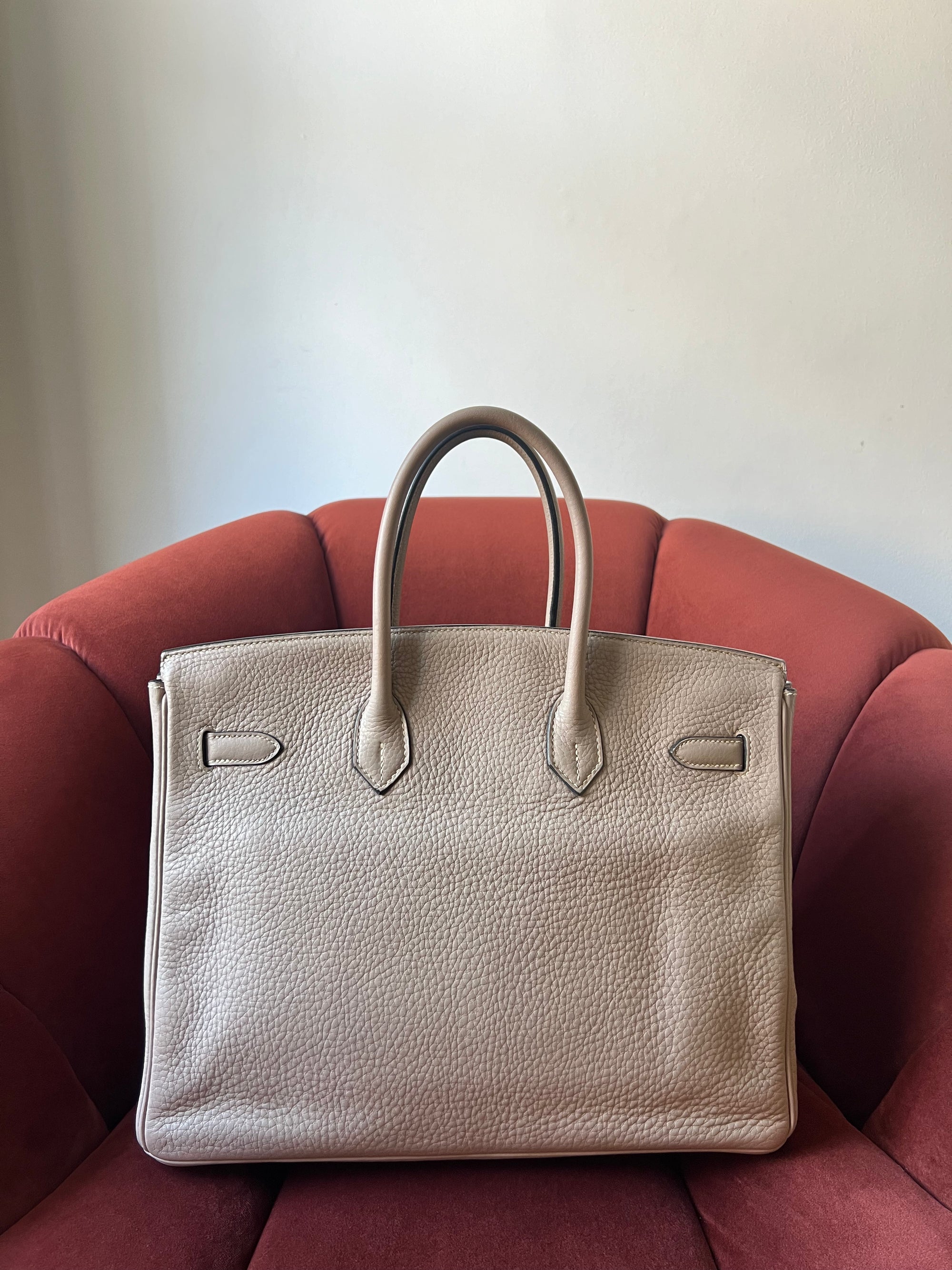 Hermès Birkin 35 In Gris Tourterelle Togo (2008)