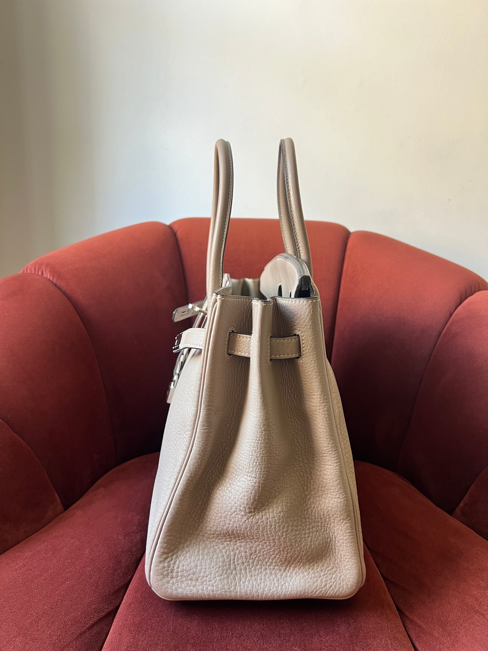Hermès Birkin 35 In Gris Tourterelle Togo (2008)