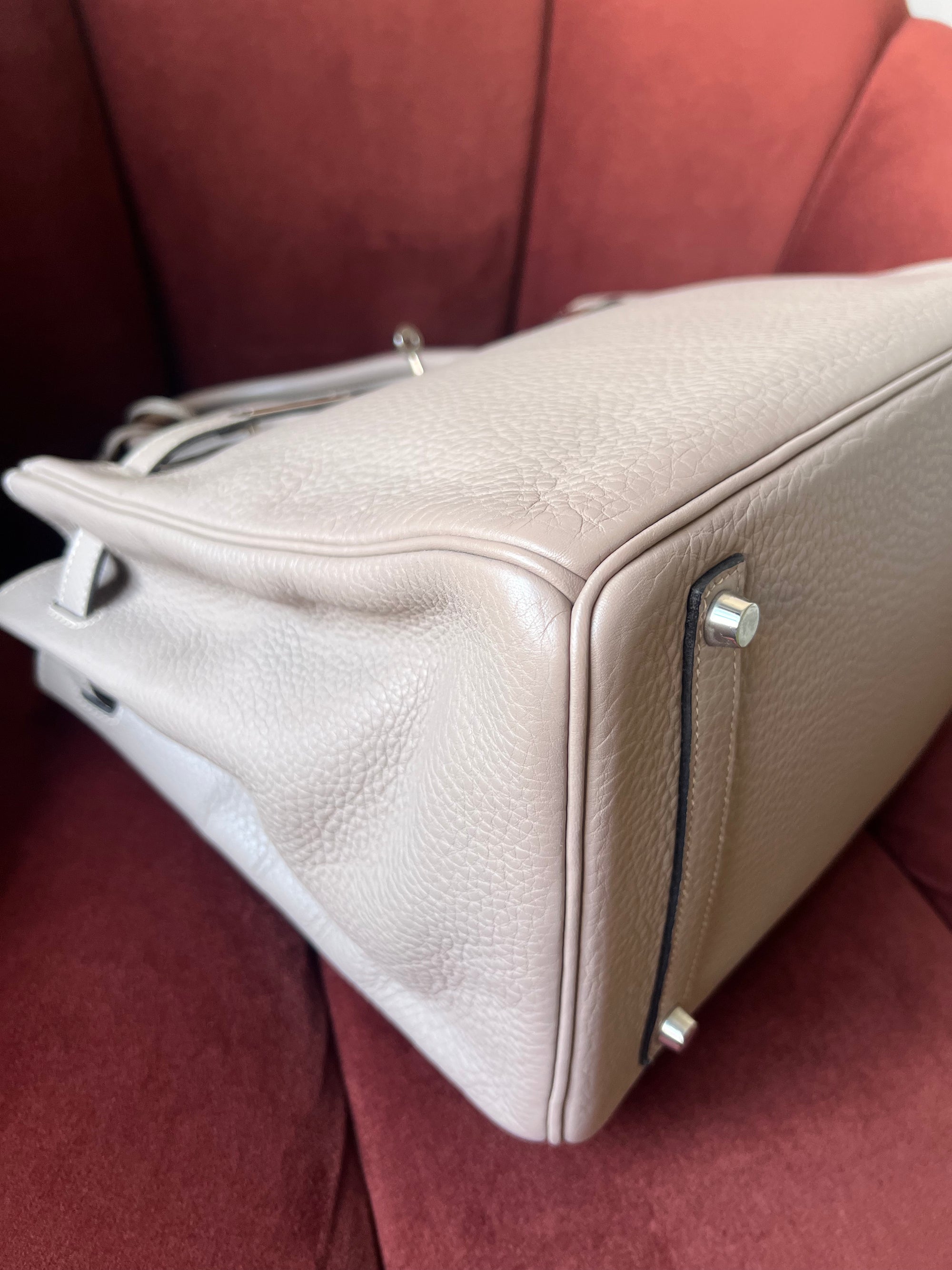 Hermès Birkin 35 In Gris Tourterelle Togo (2008)