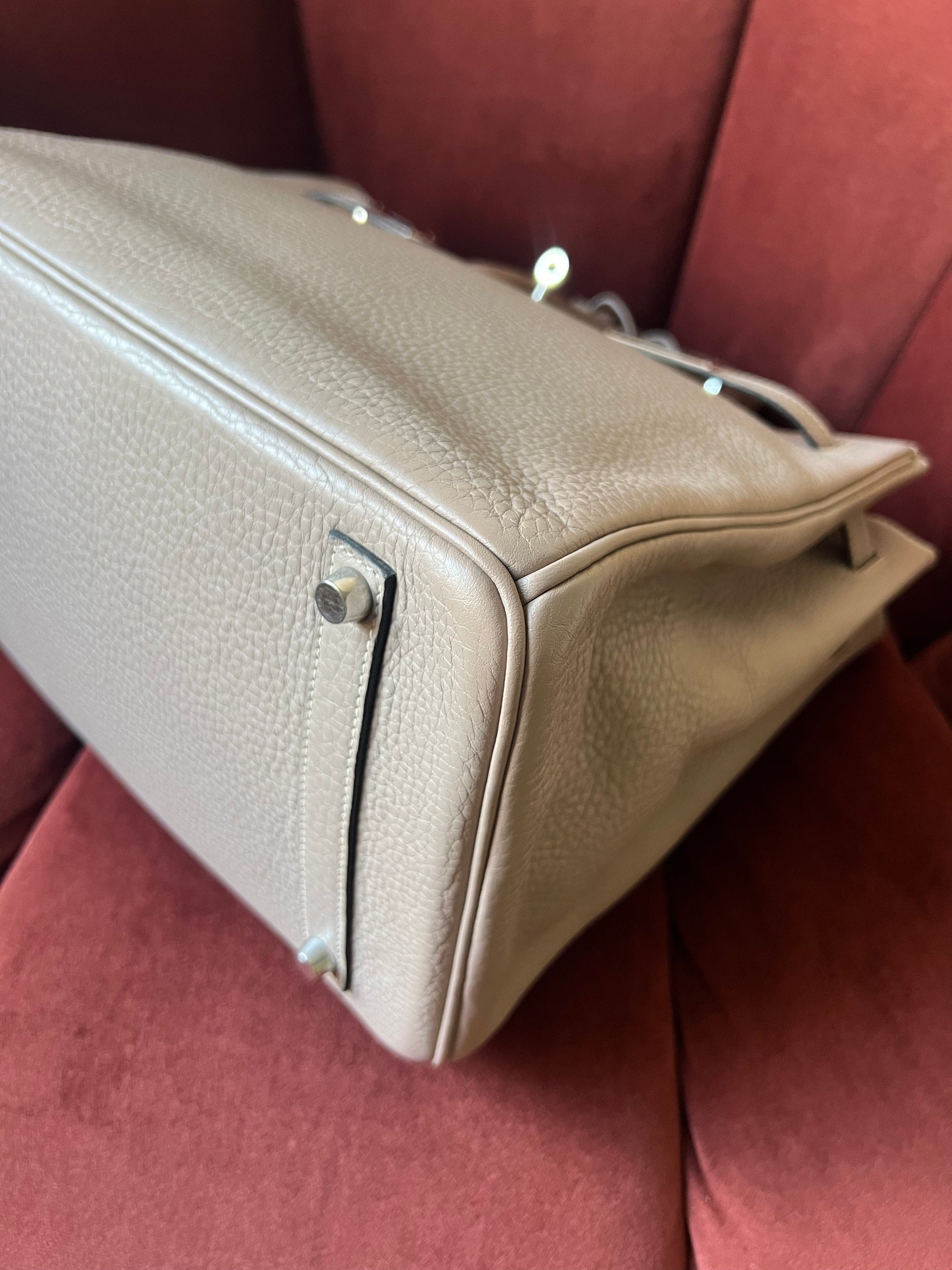 Hermès Birkin 35 In Gris Tourterelle Togo (2008)