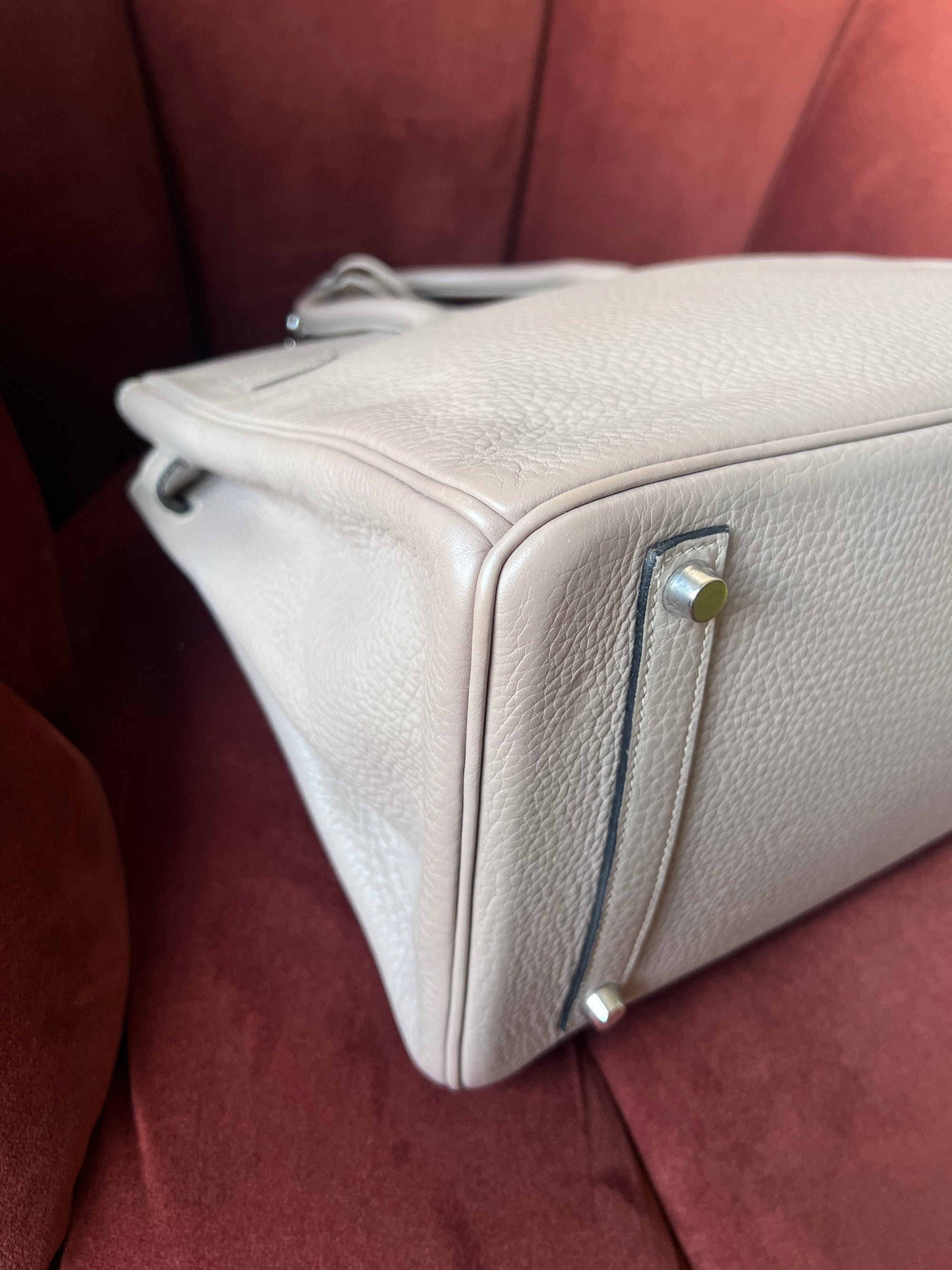 Hermès Birkin 35 In Gris Tourterelle Togo (2008)
