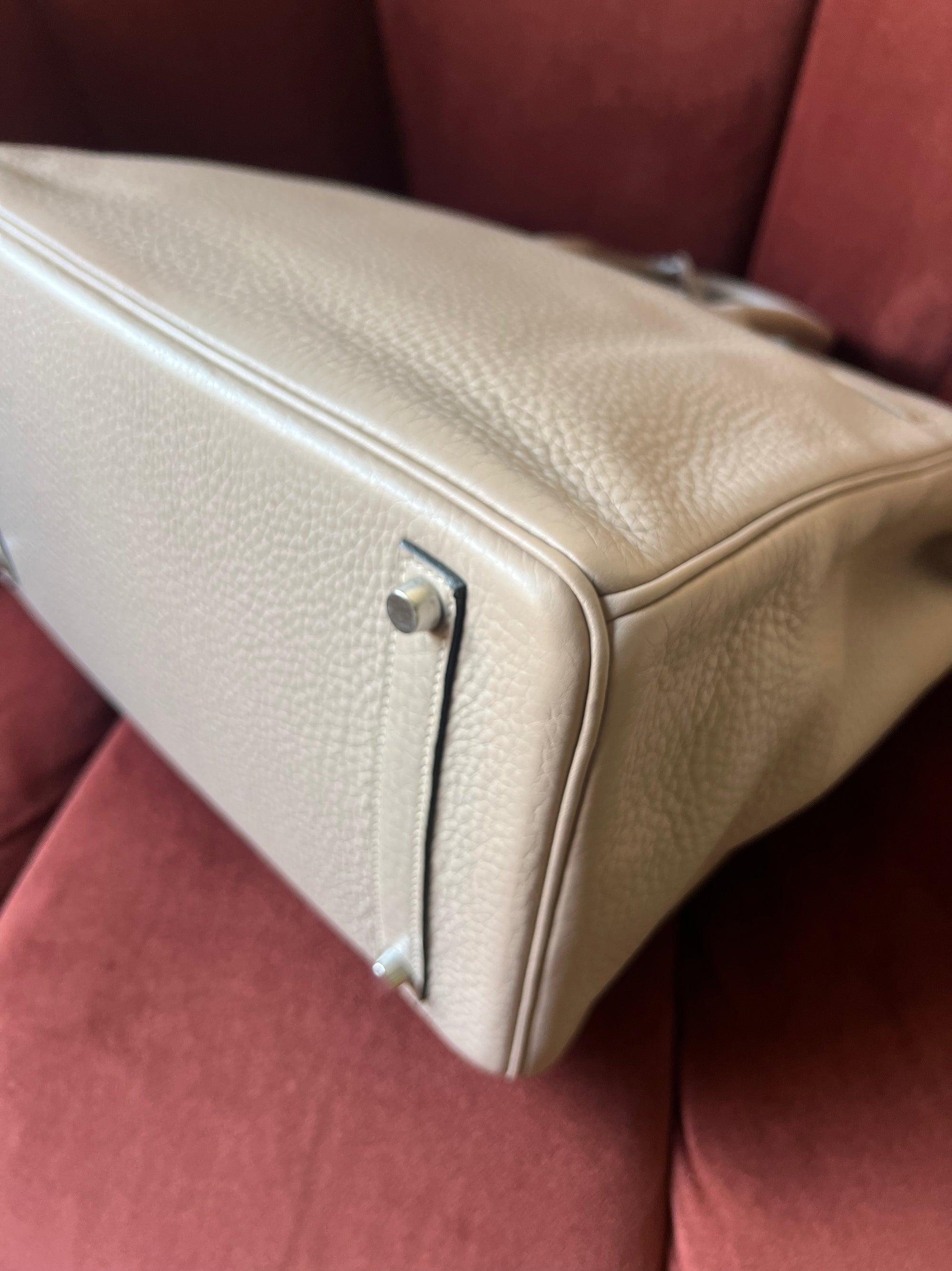 Hermès Birkin 35 In Gris Tourterelle Togo (2008)