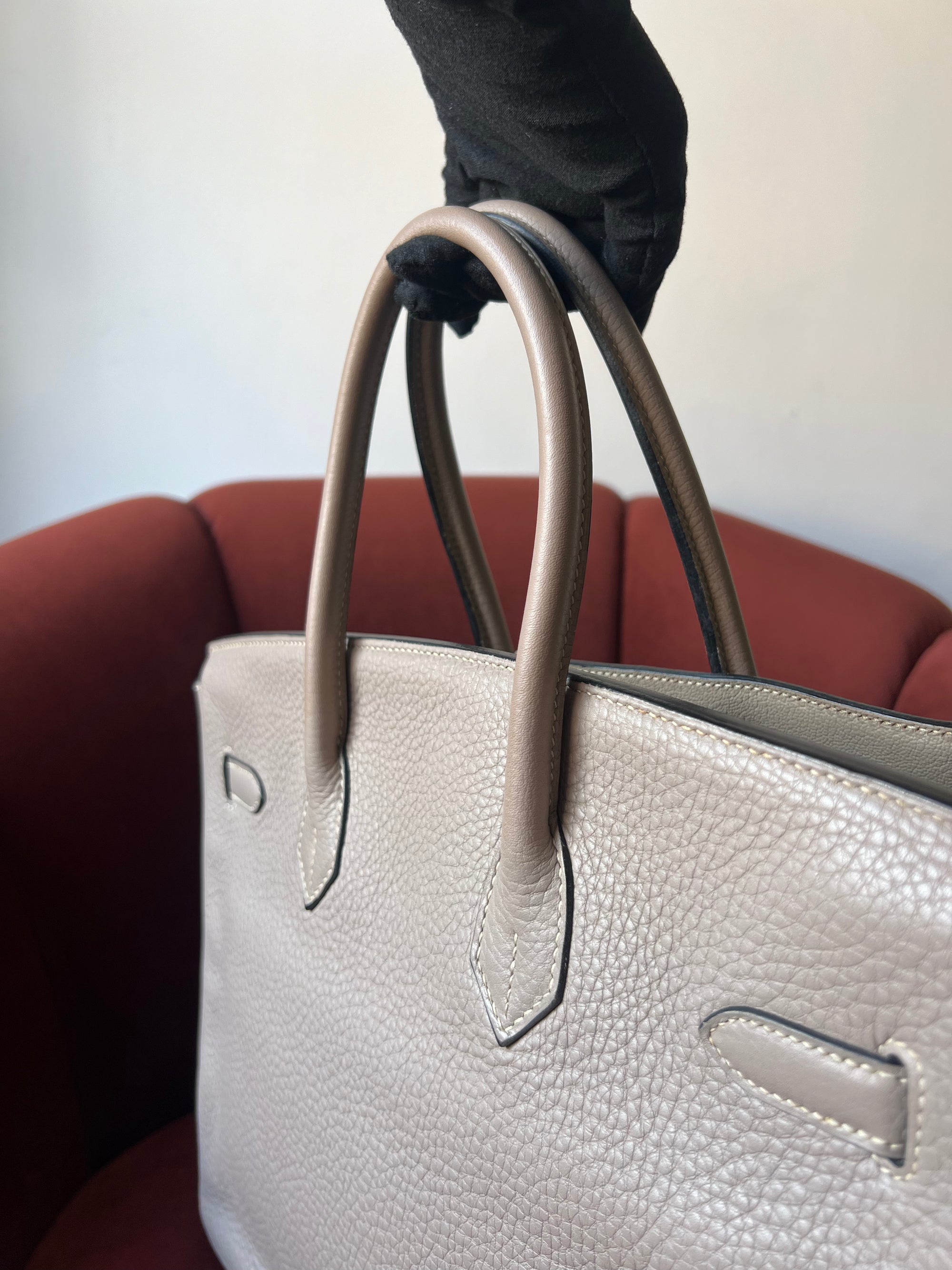 Hermès Birkin 35 In Gris Tourterelle Togo (2008)