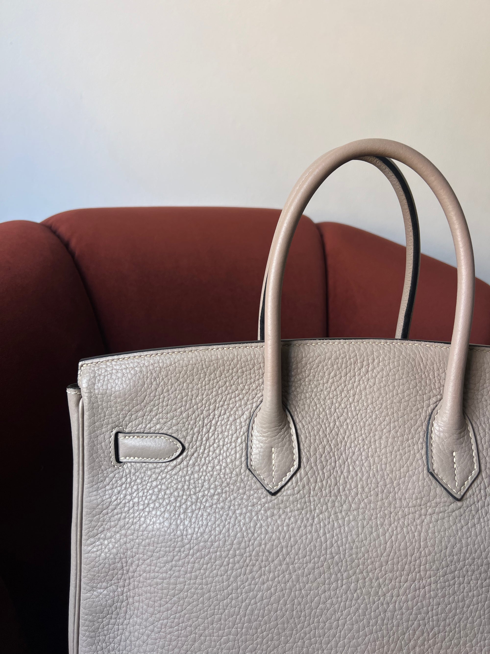 Hermès Birkin 35 In Gris Tourterelle Togo (2008)