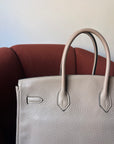 Hermès Birkin 35 In Gris Tourterelle Togo (2008)