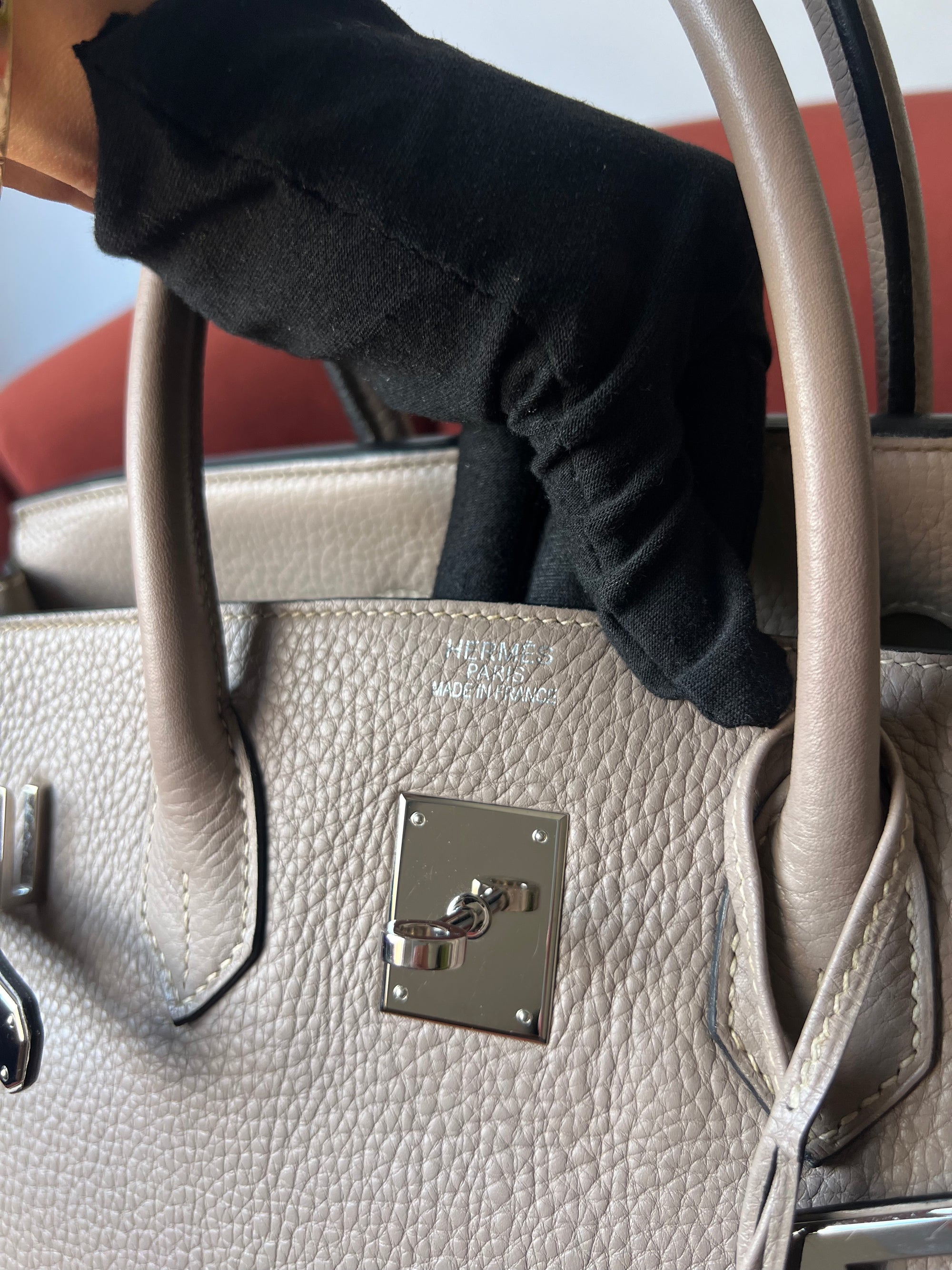 Hermès Birkin 35 In Gris Tourterelle Togo (2008)
