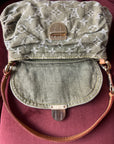Louis Vuitton Green Denim Monogram Pleaty (2006)