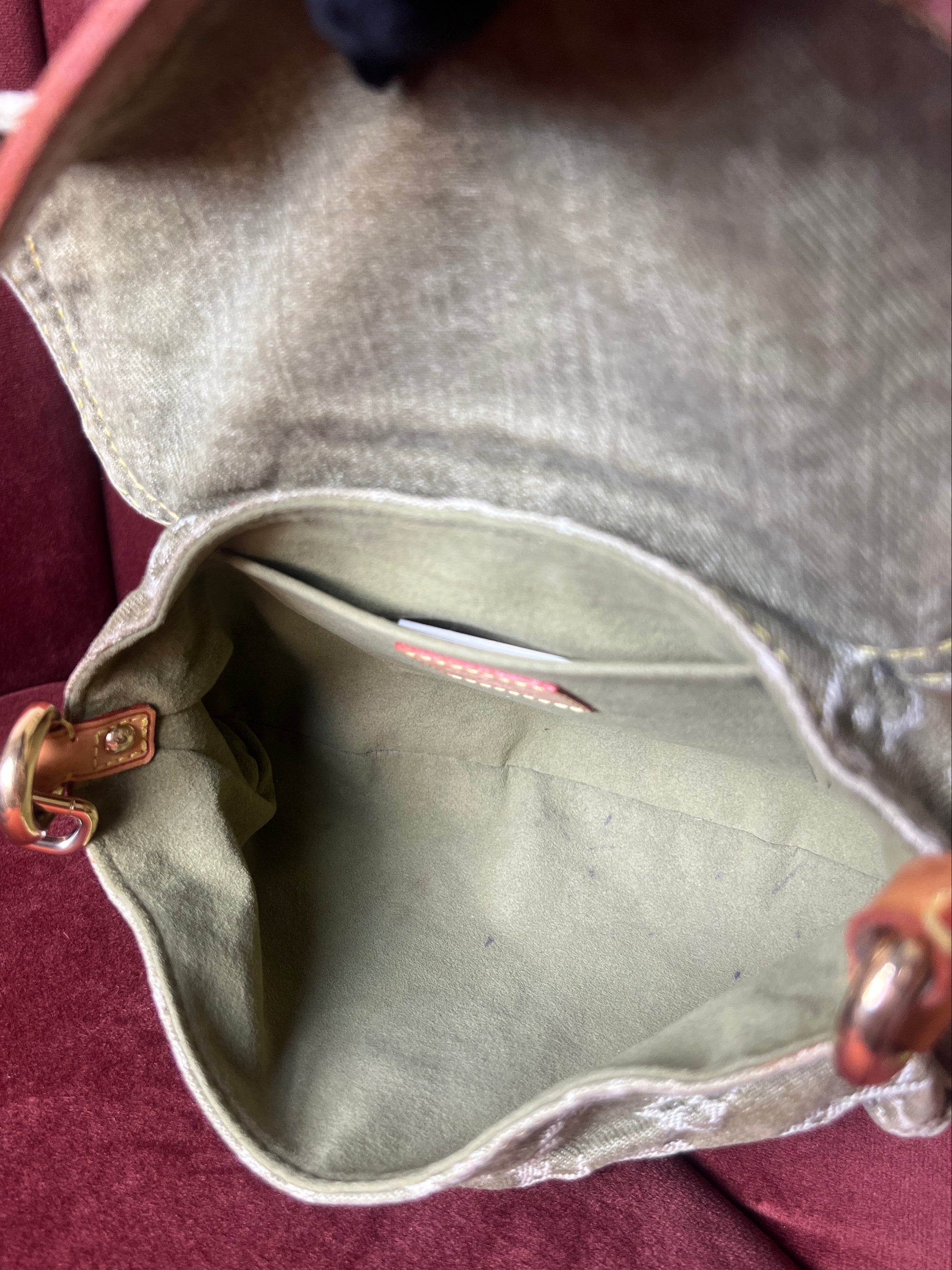 Louis Vuitton Green Denim Monogram Pleaty (2006)