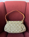 Louis Vuitton Green Denim Monogram Pleaty (2006)