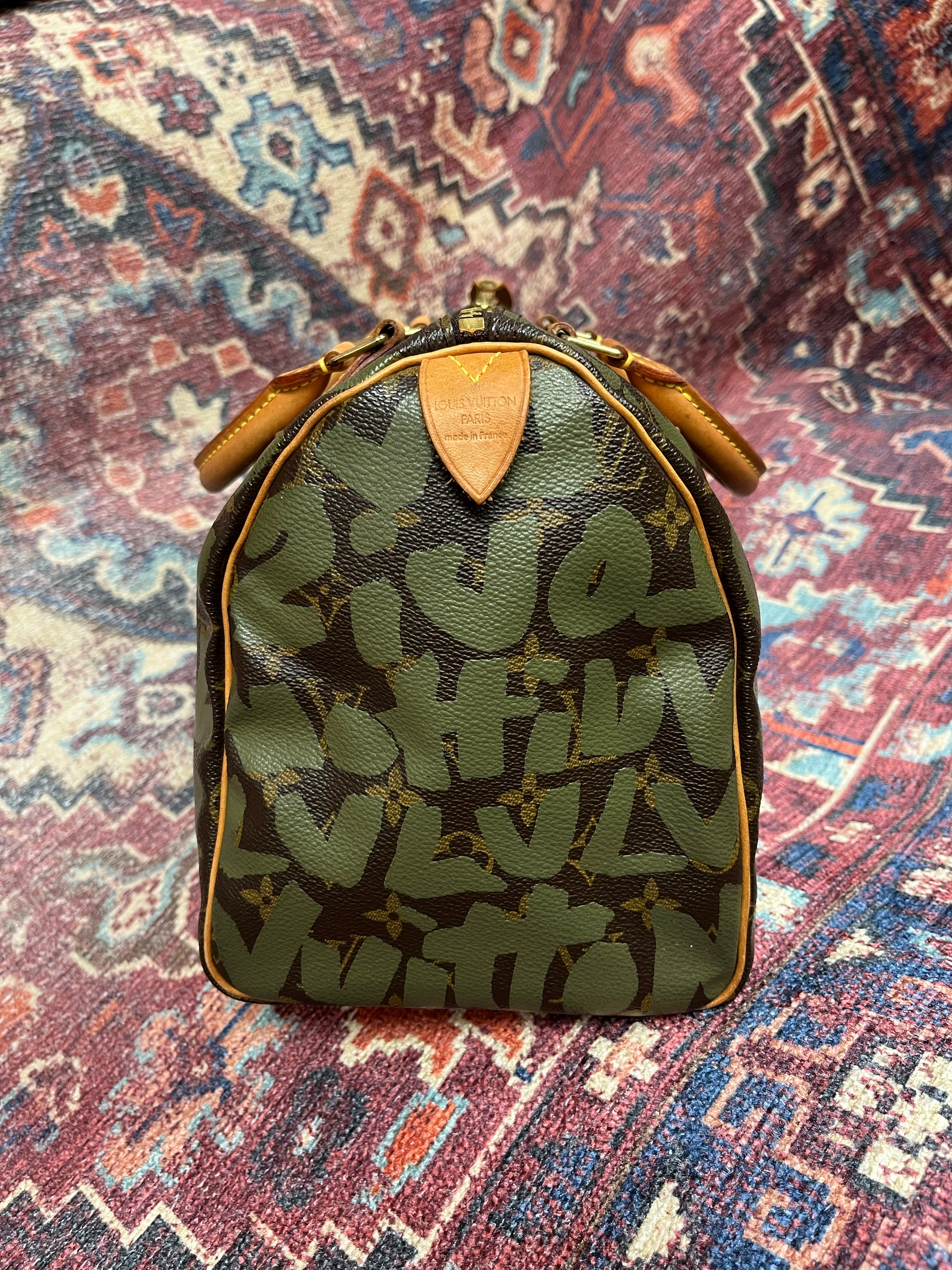 Louis Vuitton x Stephen Sprouse Khaki Graffiti Speedy 30 (2001)