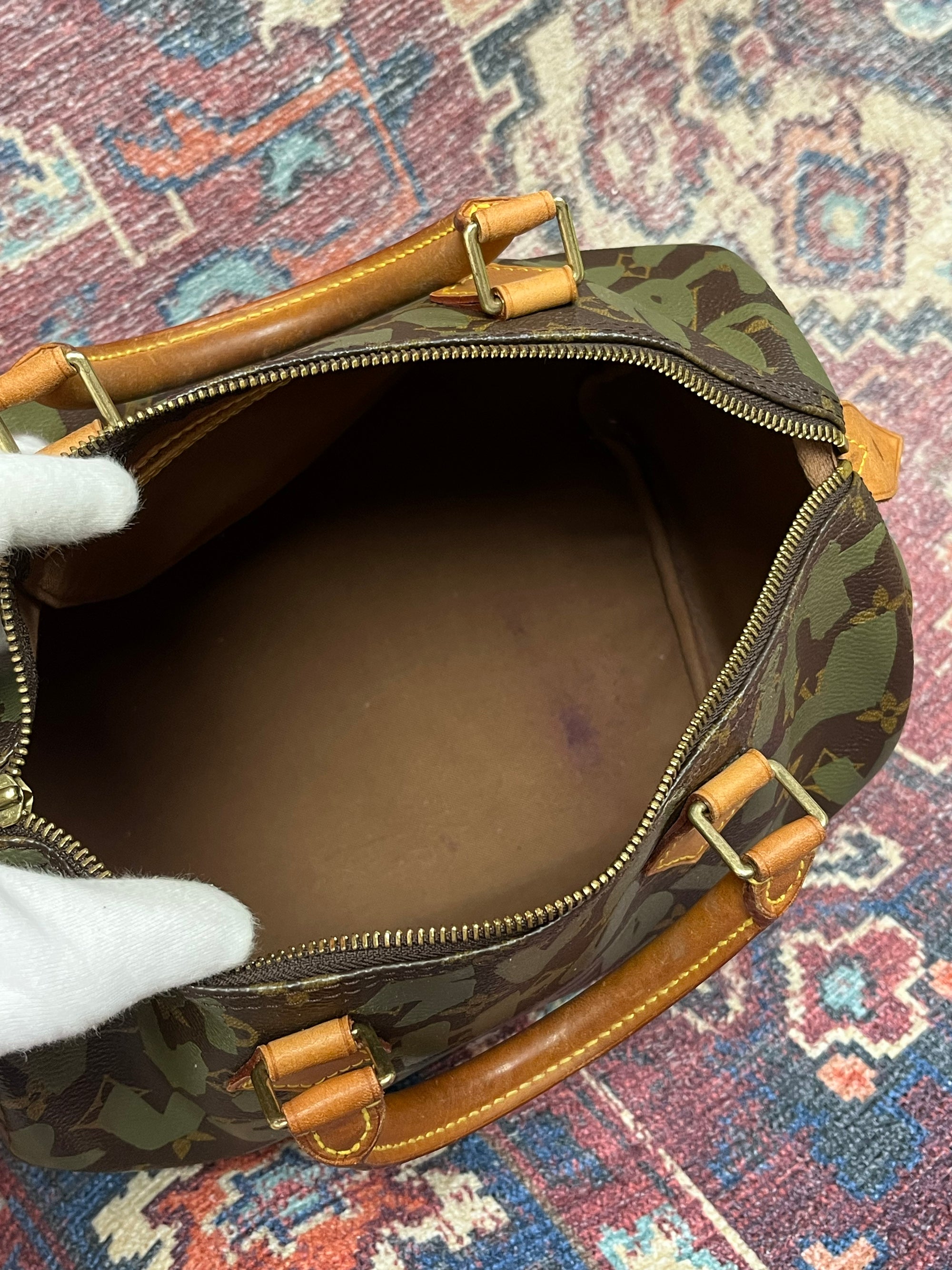 Louis Vuitton x Stephen Sprouse Khaki Graffiti Speedy 30 (2001)