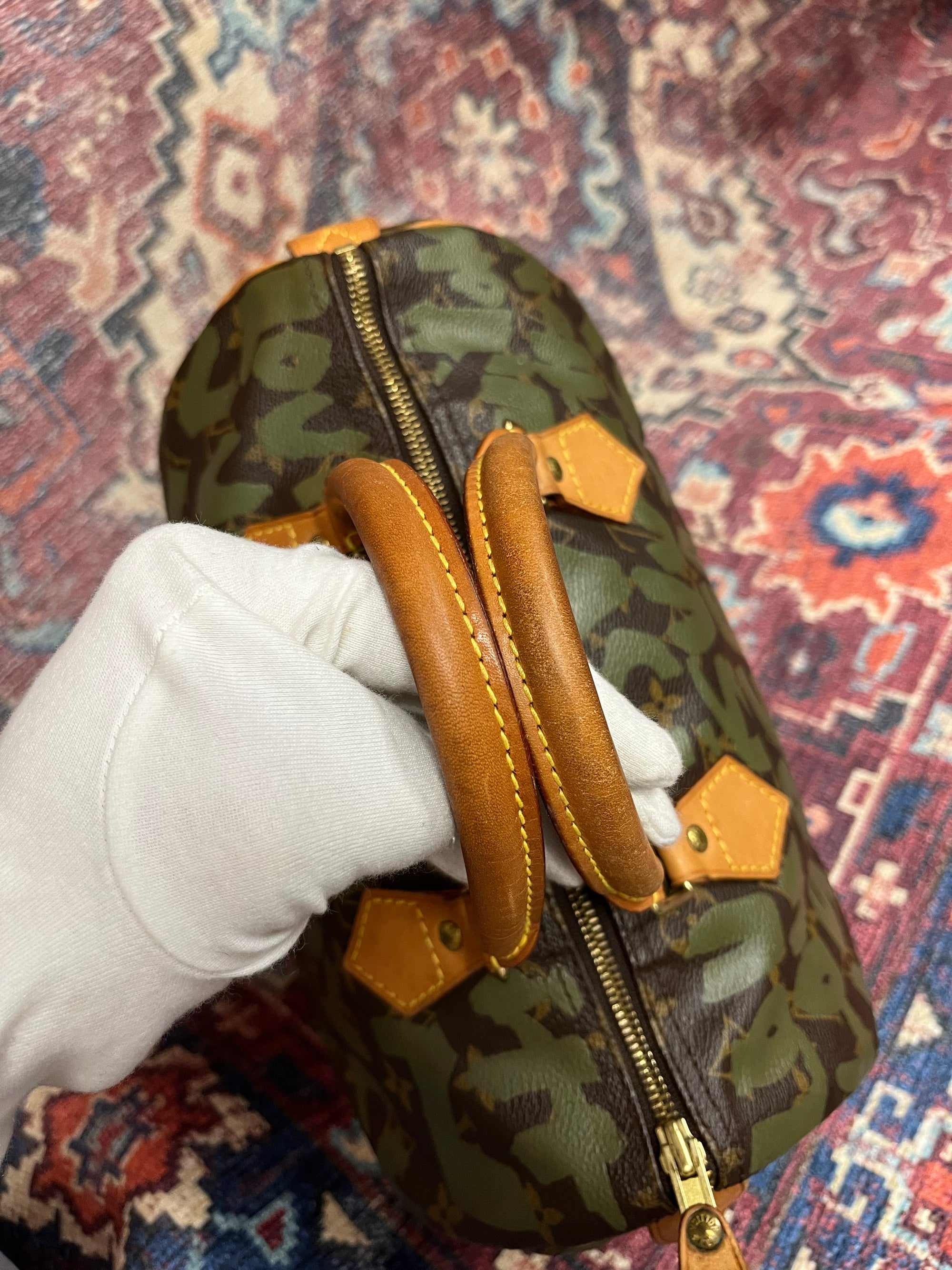 Louis Vuitton x Stephen Sprouse Khaki Graffiti Speedy 30 (2001)