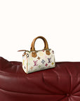 Louis Vuitton x Takashi Murakami Vintage White Multicolour Nano Speedy (2004)