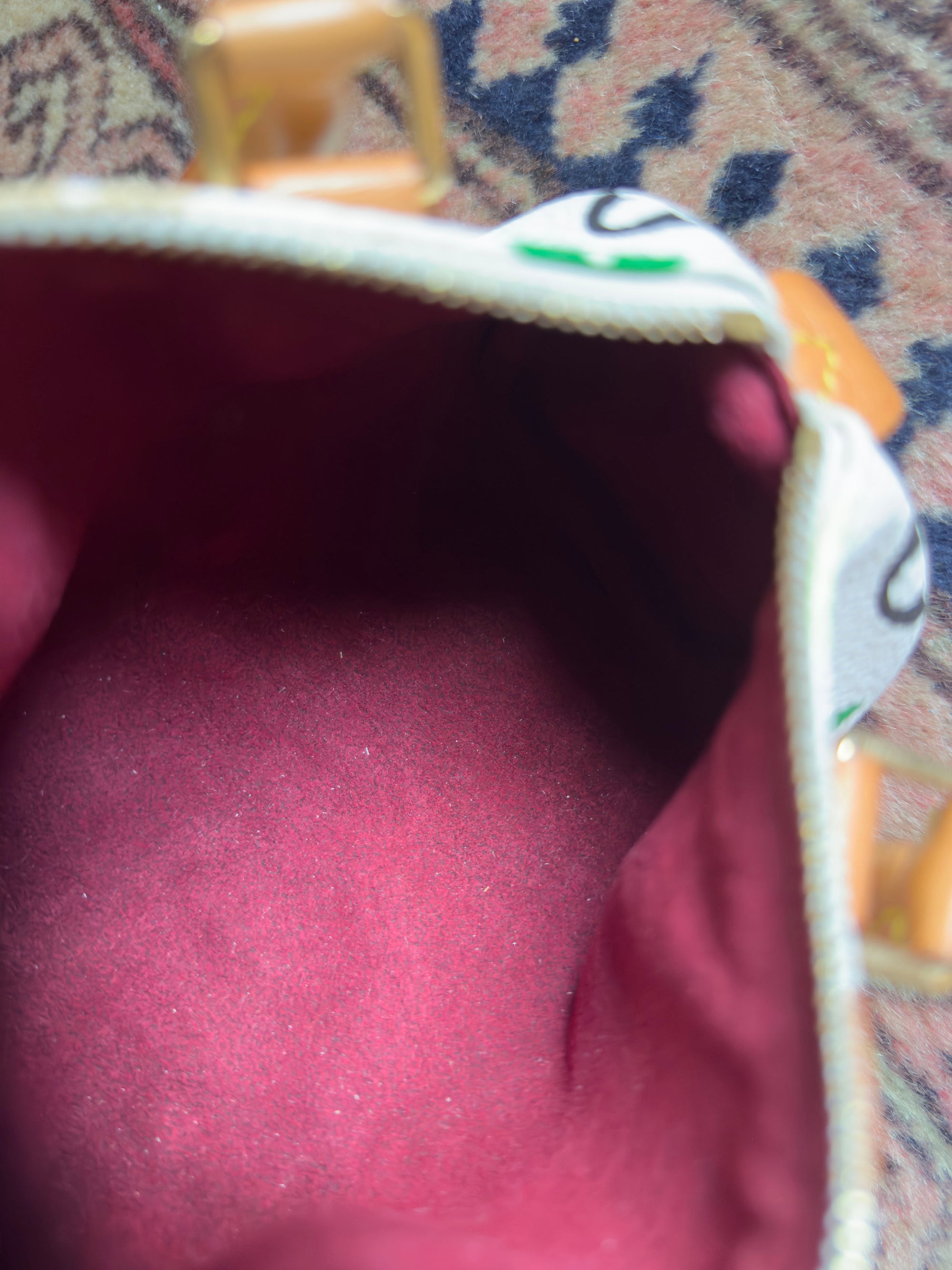 Louis Vuitton x Takashi Murakami Vintage White Multicolour Nano Speedy (2004)