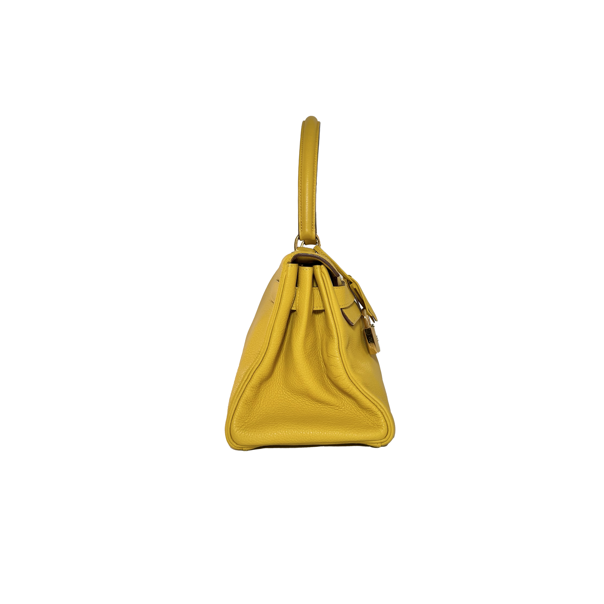 Hermès JPG Shoulder Kelly 42 In Jaune Ambre Clemence (2009)