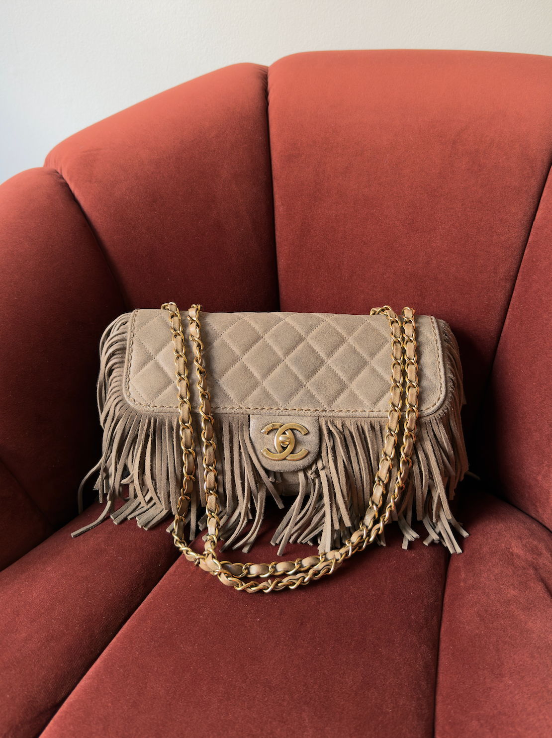 Chanel Paris-Dallas Suede Fringe Flap (2014)