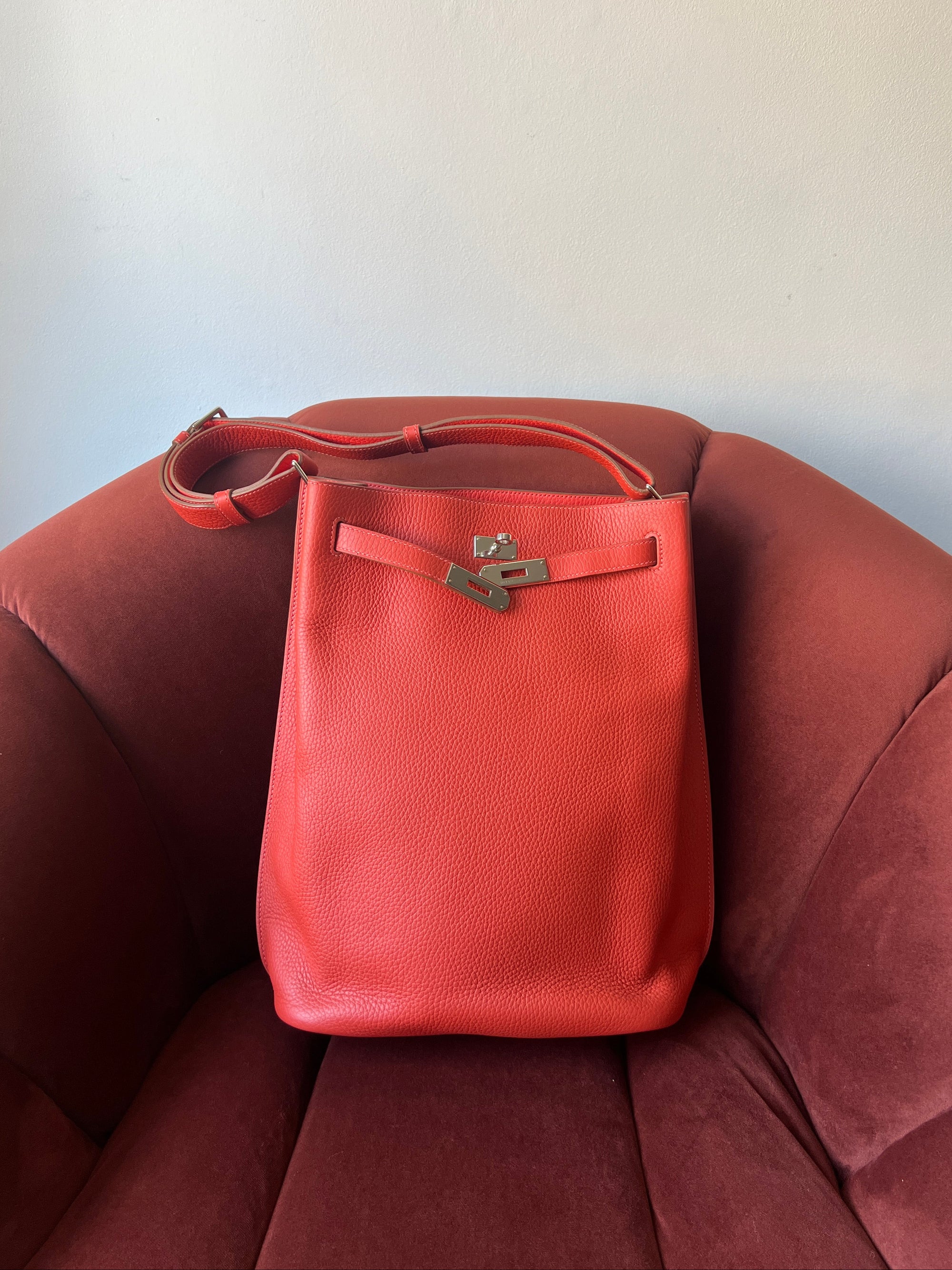 Hermès So Kelly 26 In Sanguine Togo (2014)