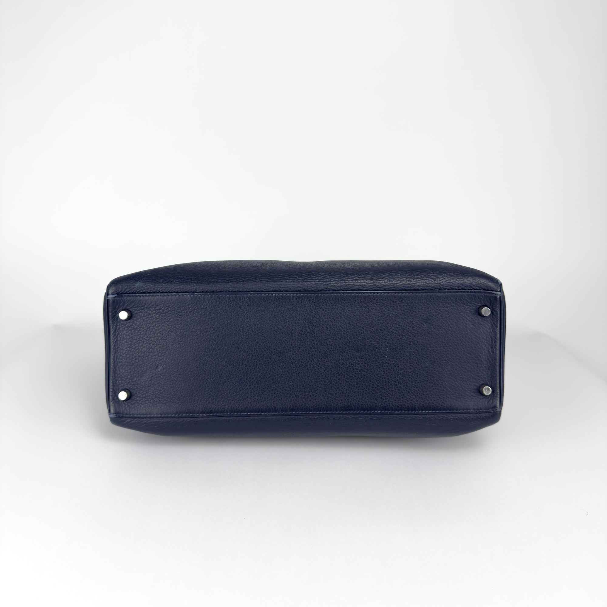 Hermès Kelly 40 In Bleu De Prusse Clemence Leather (2009)